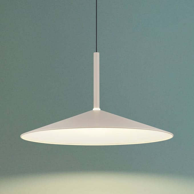 Globo LED hanglamp Lampone, zandkleurig, Ø 47 cm, metaal, Soft-Lift