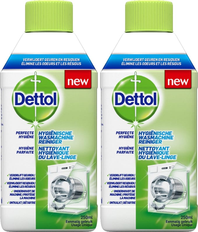 Dettol - Machinereiniger - Perfecte hygiëne - 2 x 250 ml