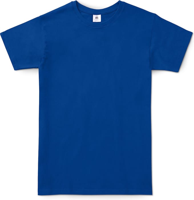 B&C Exact 150 Heren T-Shirt - Koningsblauw - Extra Small - Korte Mouwen