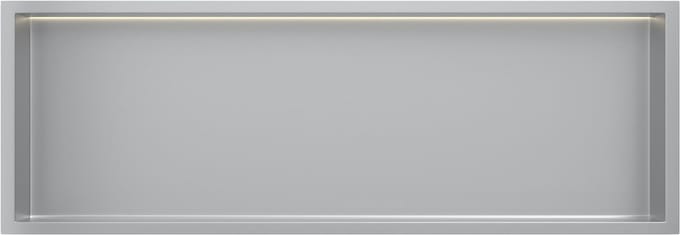 RVS Inbouwnis 30x90x7cm met LED verlichting