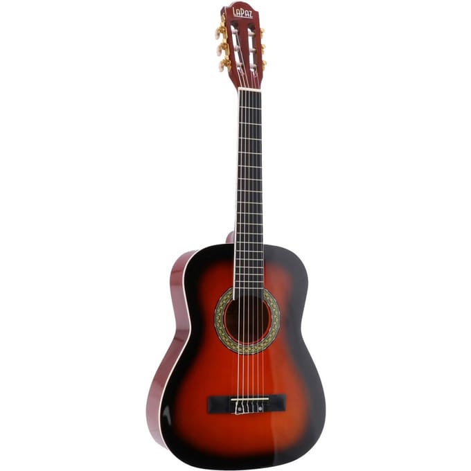 Klassieke Gitaar 1/2 - Met gratis lessen - LaPaz 002 - Sunburst