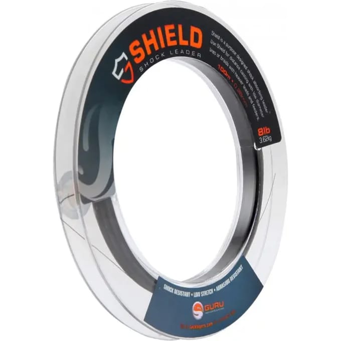 Guru Shield Shockleader Line - 12lb - 0.33mm - 100m - Grijs