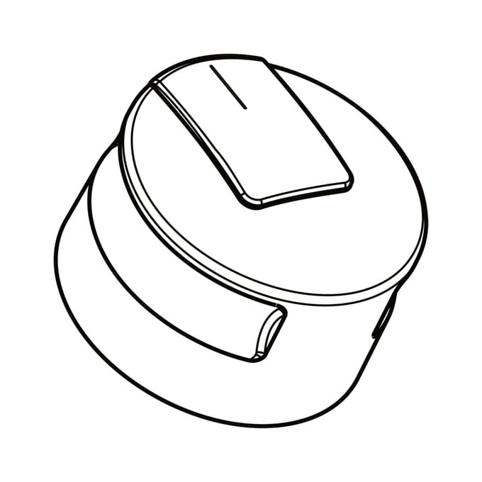 AEG knop, inox 140025964010
