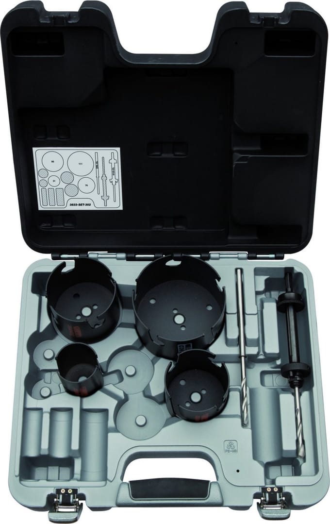 Bahco Superior ™ gatenzagen set, 6 stuks, 3833-SET-302