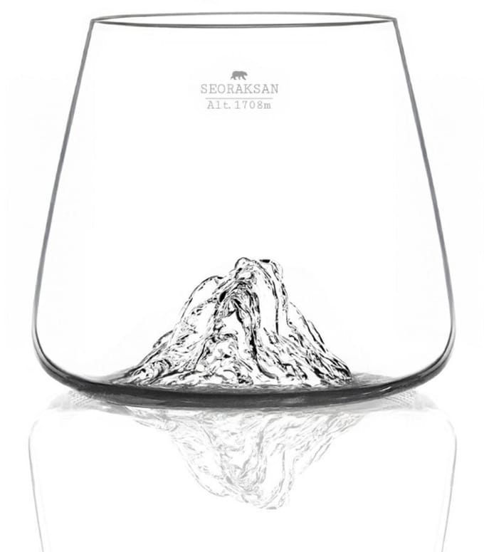 Alaskanmaker - Set van 2 glazen - Topographic - Hallasan / Seoraksan