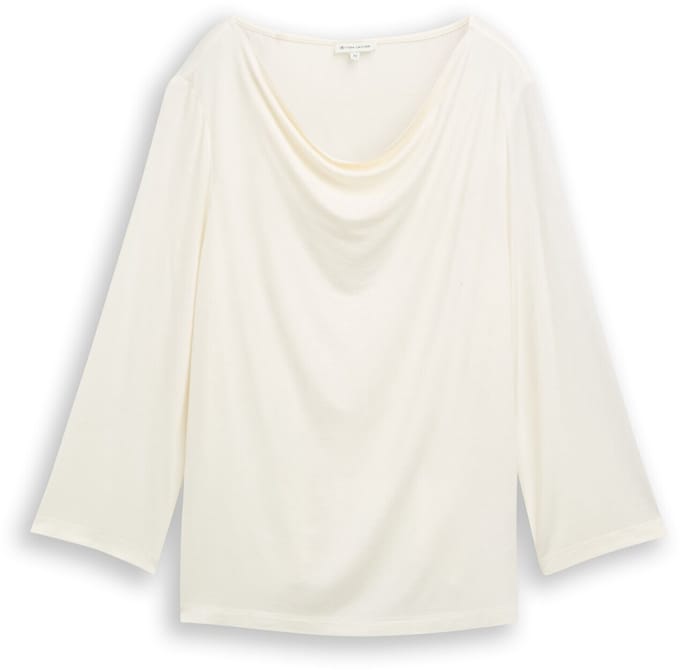 Dames blouse met cascadelijf Tom Tailor