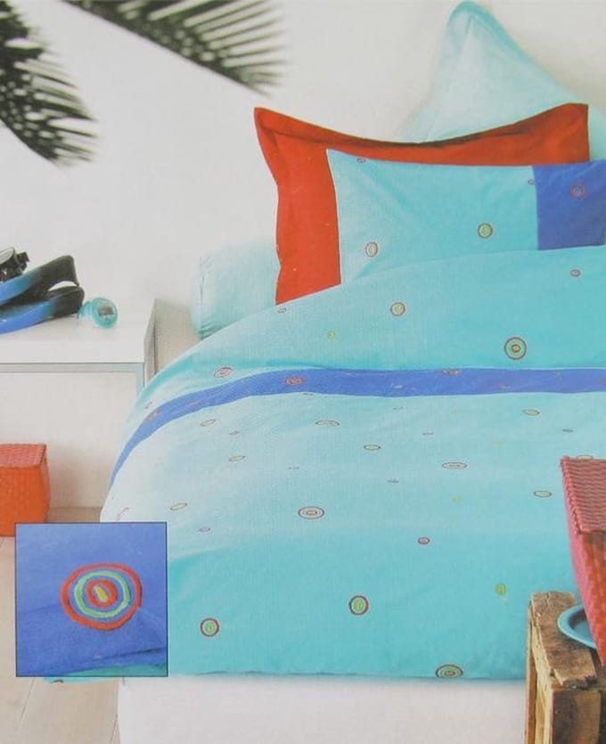 Beddinghouse Sombrero Dekbedovertrek - Eenpersoons - 140x200/220 cm - Aqua