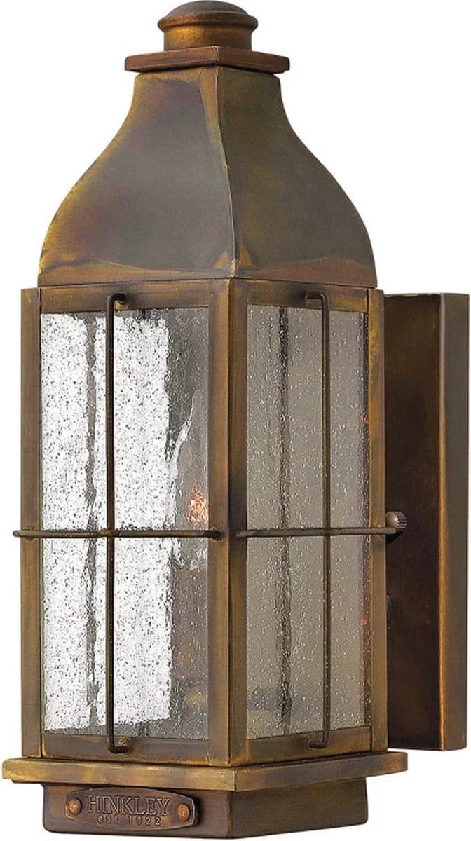 Hinkley LED Wand Buitenlamp Bingham | 1X E14 Max 60W | IP44 | Dimbaar | Sienna