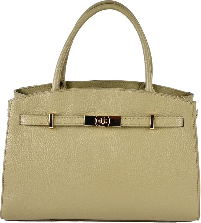 Giuliano lederen handtas Belinda - Dames - Made in Italy - Groen