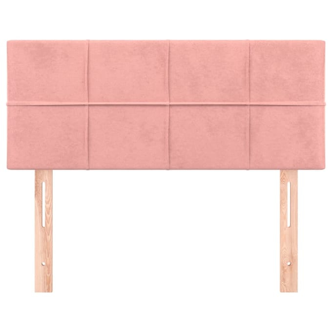 vidaXL - Hoofdbord - 90x5x78/88 - cm - fluweel - roze