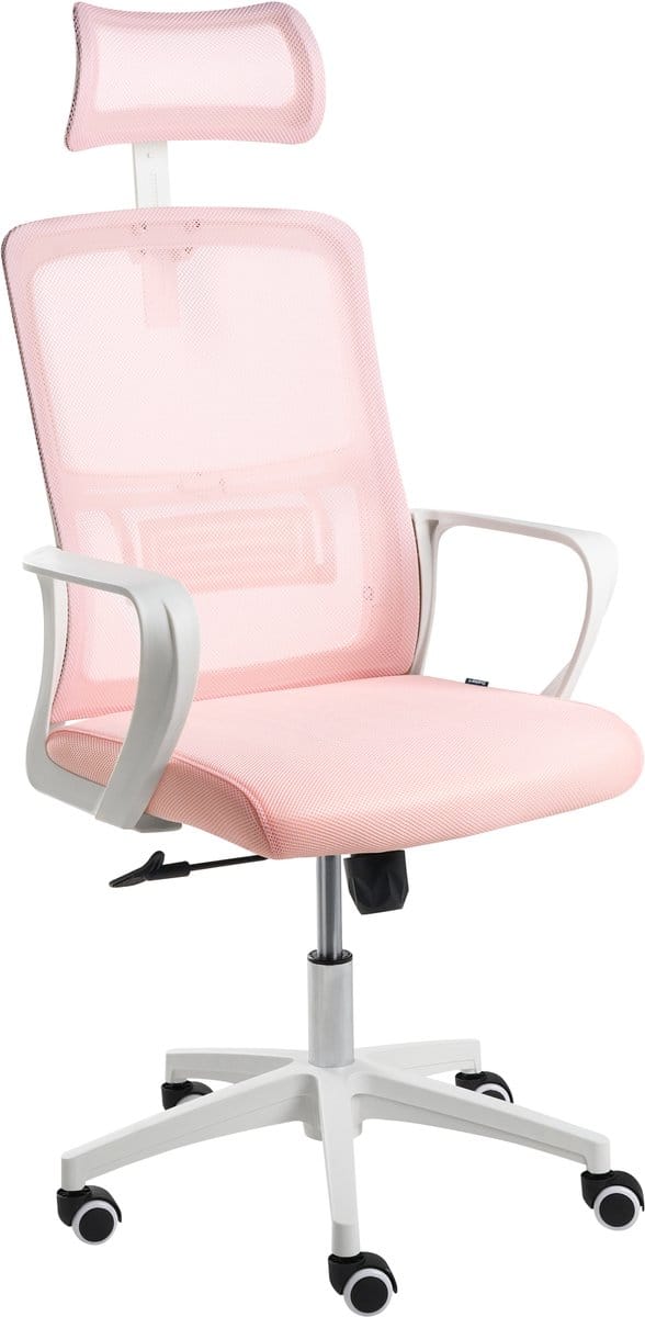MONARCH - Bureaustoel - Pastelroze - Mesh