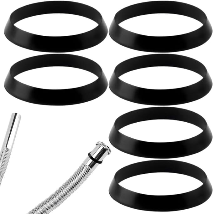 Set van 6 afdichtringen voor keukenspoelbak, afvoerafdichting, rubberen ring (40mm)