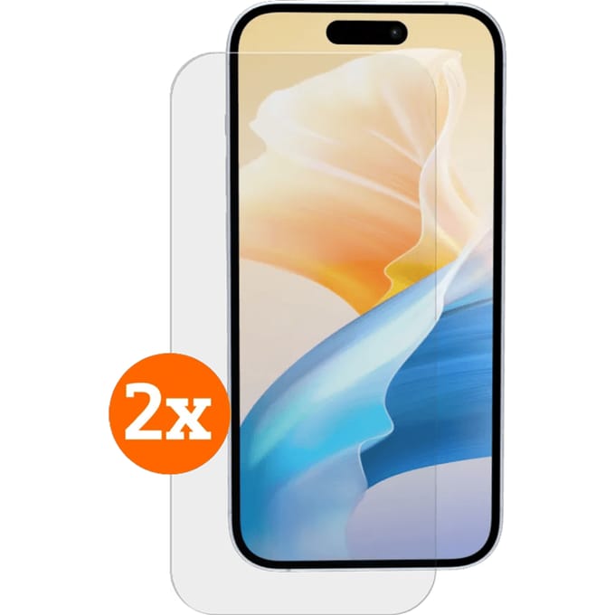BlueBuilt Apple iPhone 16 Plus Screenprotector Glas Duo Pack