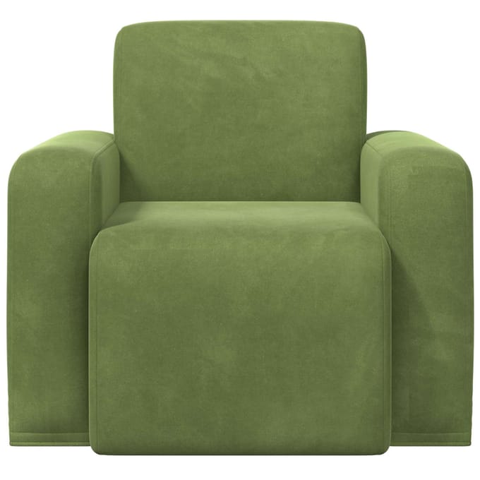vidaXL - Fauteuil - Lichtgroen - fluweel