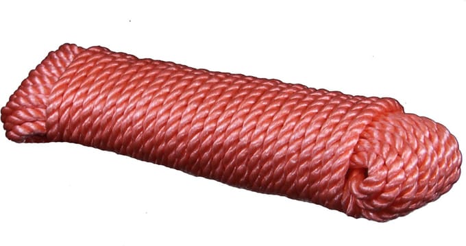 20 mtr - Touw PP - Oranje - 8mm - Geslagen Koord