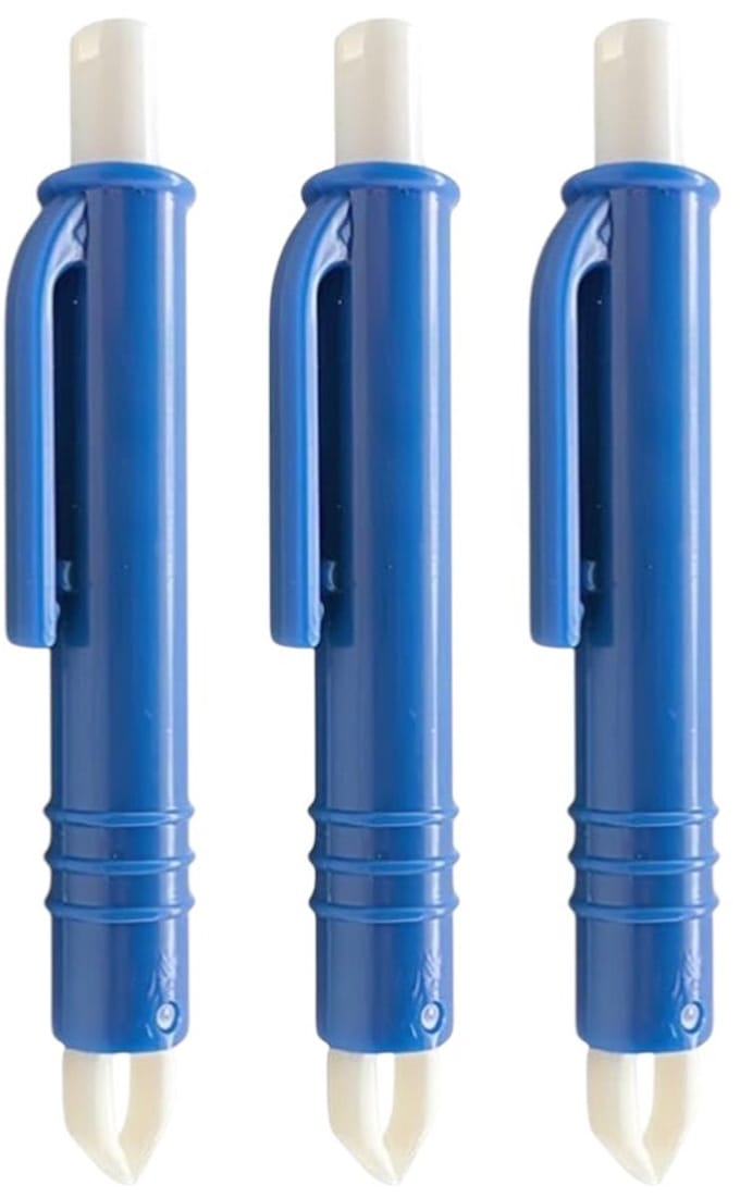 Professor Q - Tekentang - Tekenpincet - 3 stuks - Blauw