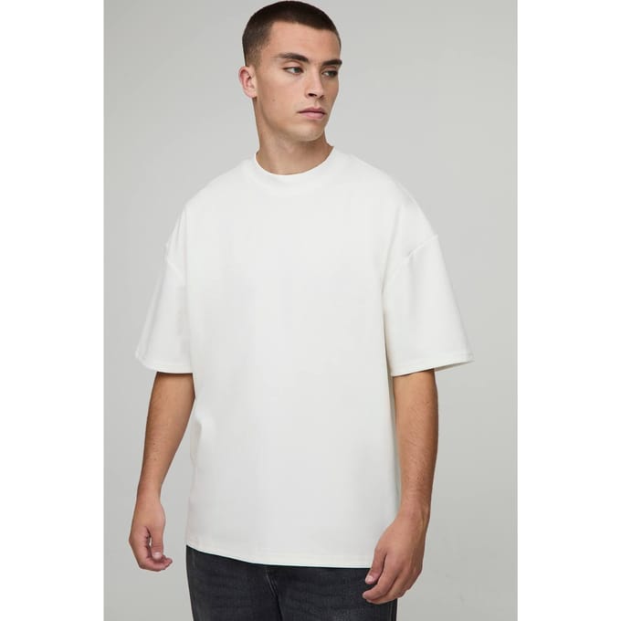 Oversized Premium Super Heavyweight T-shirt | Ecru | Size Medium