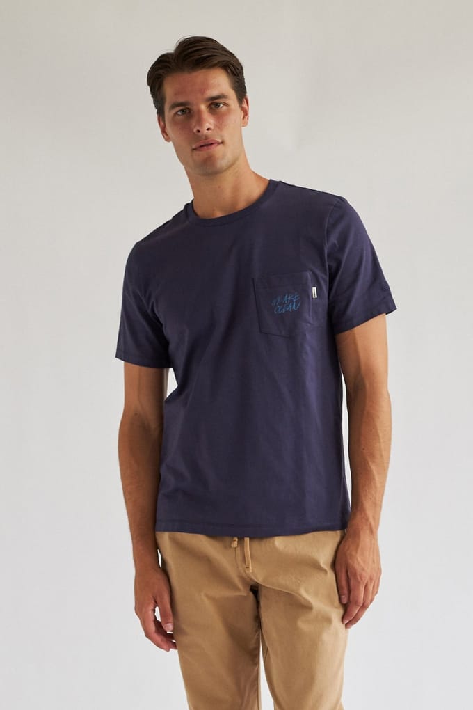 TWOTHIRDS Fonboni T-shirt Baritone Blue Taglia: M | Magliette basic Outlet | Uomo | Blu