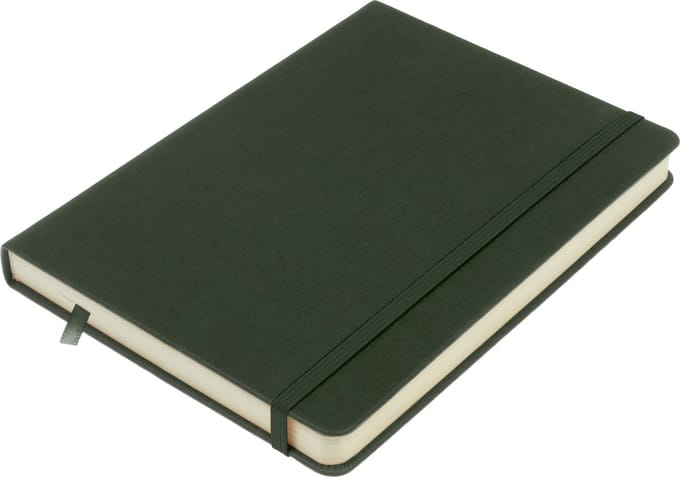 Kangaro schetsboek - A5 - forest green - PU-hardcover - met elastiek en leeslint