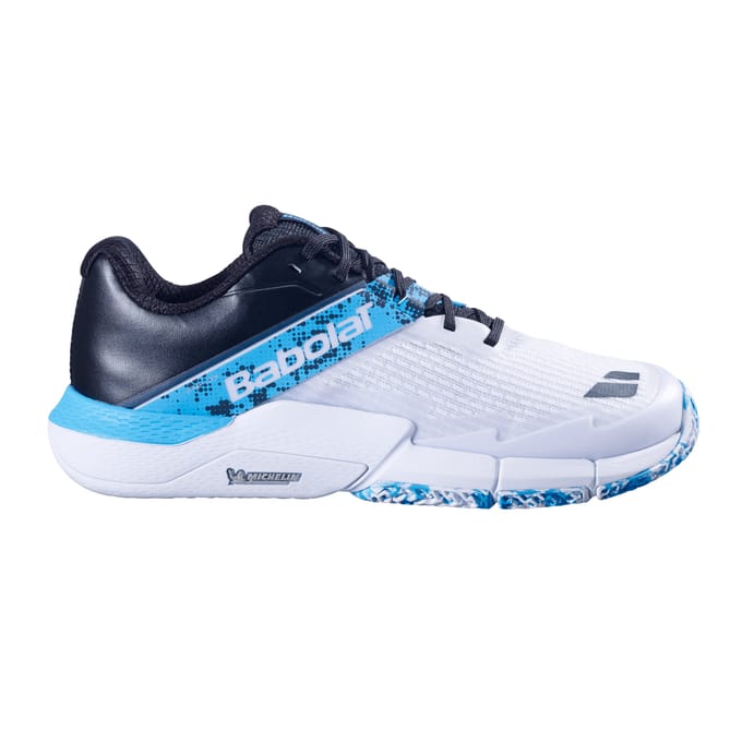 Babolat Movea 2 Padel Schoen Heren-Wit,Lichtblauw