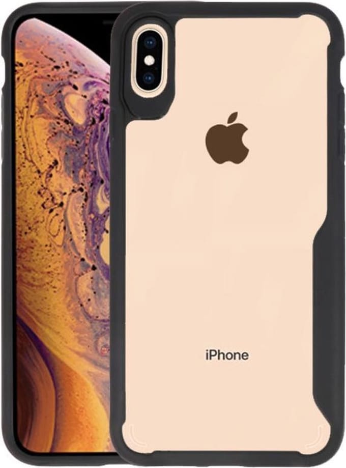 Zwart Focus Transparant Hard Cases iPhone XS Max