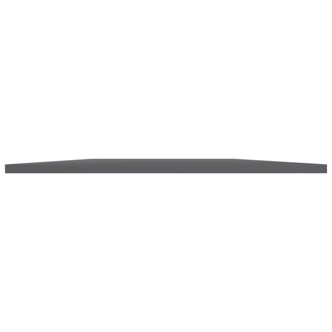 vidaXL - Wandschappen - 8 - st - 80x30x1,5 - cm - spaanplaat - hoogglans - grijs