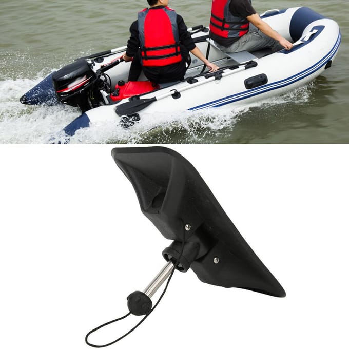 PVC Peddelstokhouder Patch Mount Accessoire voor Opblaasboot Kano Kajak black