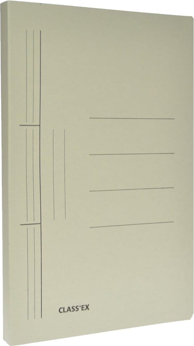 Class'ex hechtmap, ft 25 x 32 cm (voor ft A4), grijs 100 stuks
