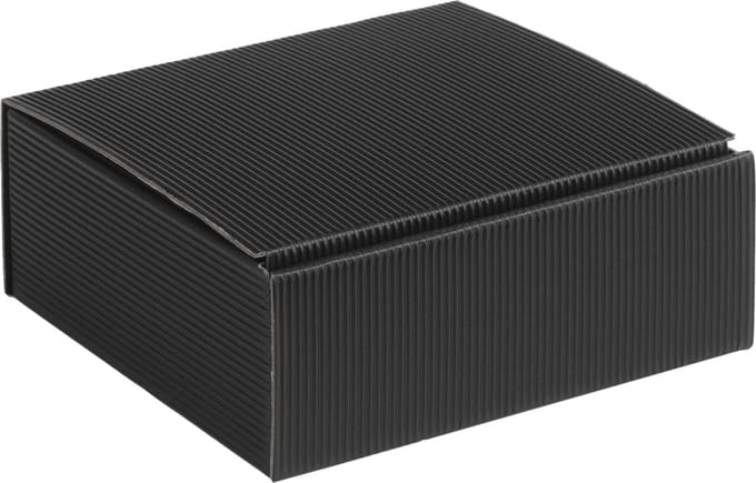 Geschenkdoos ribbelkarton 15x14x5,5cm ZWART (100 stuks)