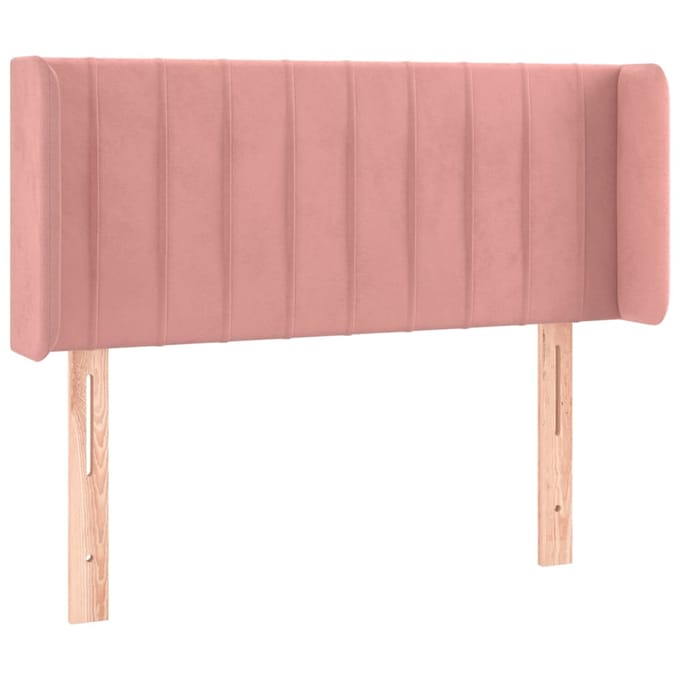 vidaXL - Hoofdbord - LED - 83x16x78/88 - cm - fluweel - roze