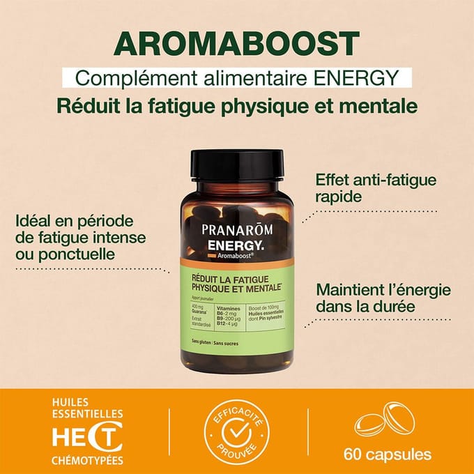 Pranarom - Complément alimentaire Energy - 60 capsules