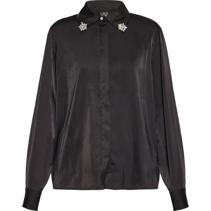 Faina overhemdblouse Dames zwart