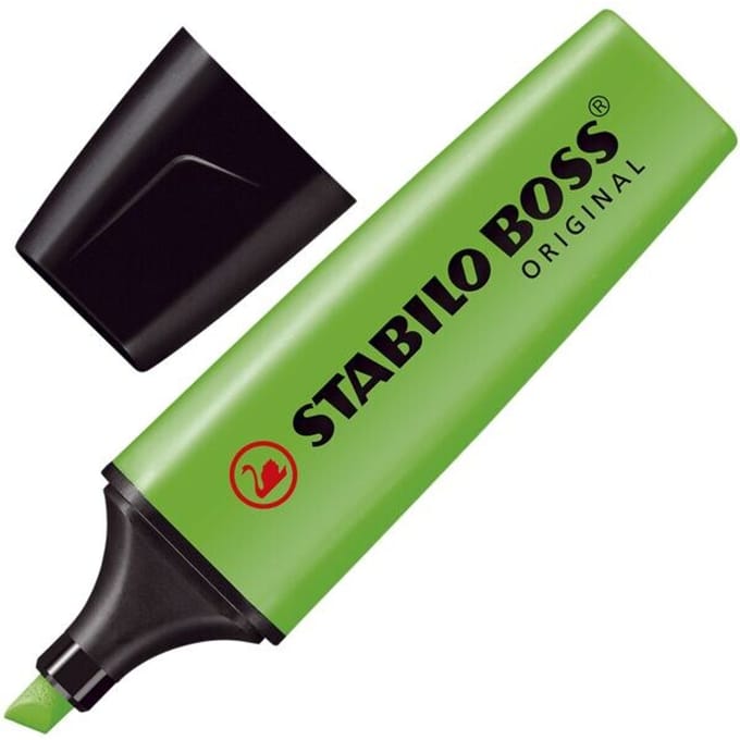 STABILO BOSS ORIGINAL - Markeerstift - Hoogste Kwaliteit - Groen - per stuk