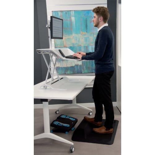 Vloermat fellowes voetensteun activefusion zwart