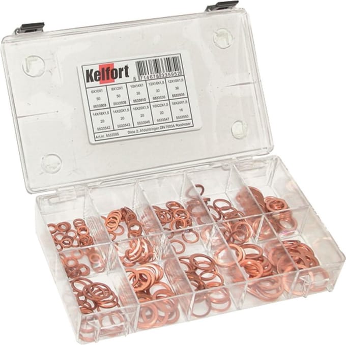 Kelfort Assortimentsdoos koperen afdichtringen nr. 2