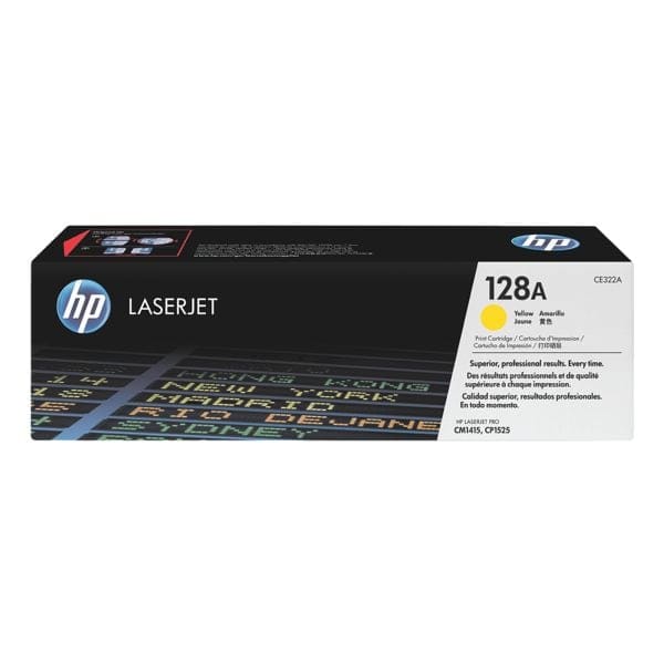 HP CE322A nr. 128A toner cartridge geel (origineel)