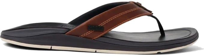 Reef Leather Offshore Heren Teenslippers Cj9055 - Kleur Bruin - Maat 39