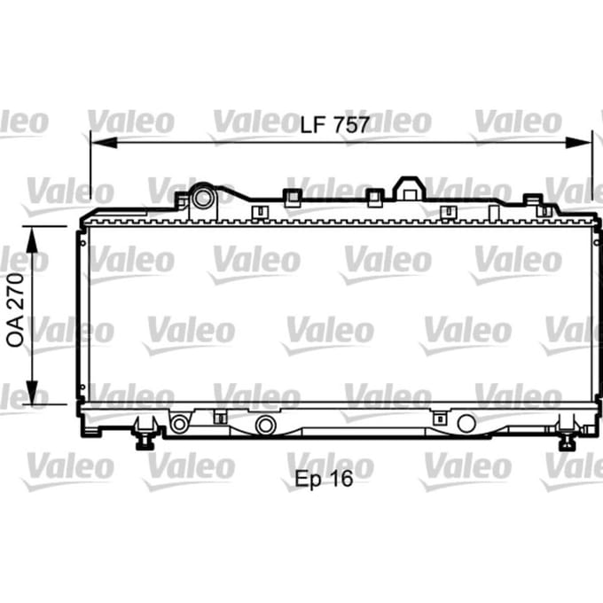 Radiator, motorkoeling VALEO 731980