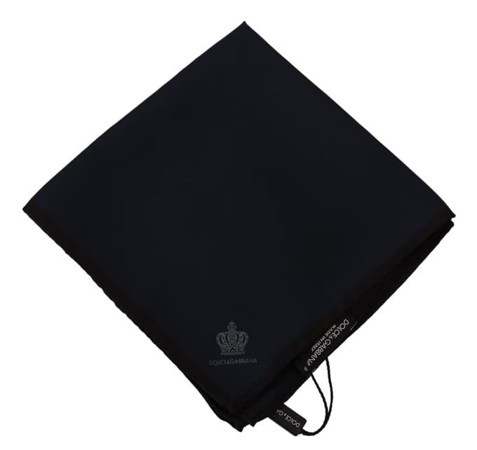 Zwarte Vierkante Zijden Sjaal 100% Silk