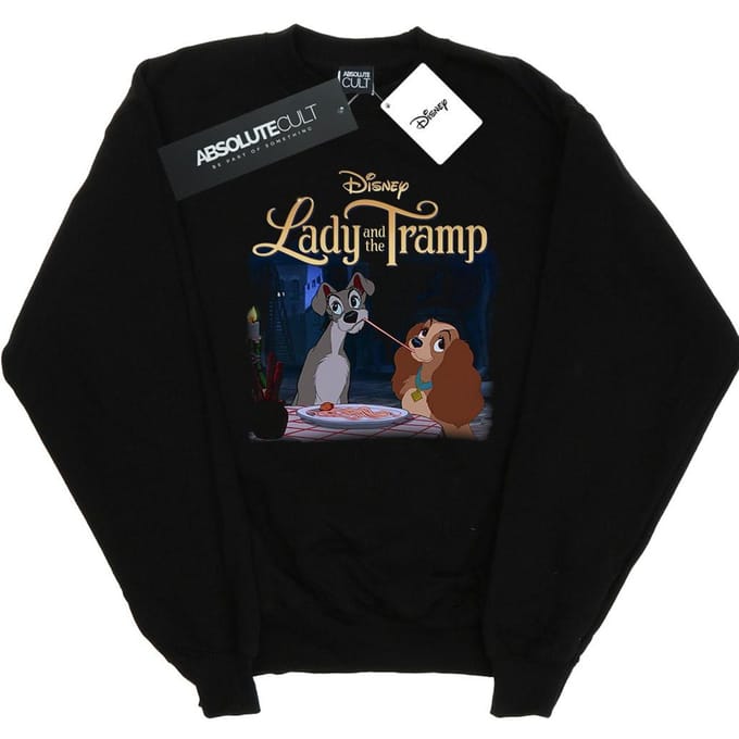 Disney Dames/Dames Lady And The Tramp Hommage Sweatshirt (Zwart)