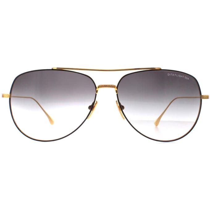 Dita Aviator Unisex Zwart Geel Goud Donkergrijs naar Helder Kleurverloop Flight 004
