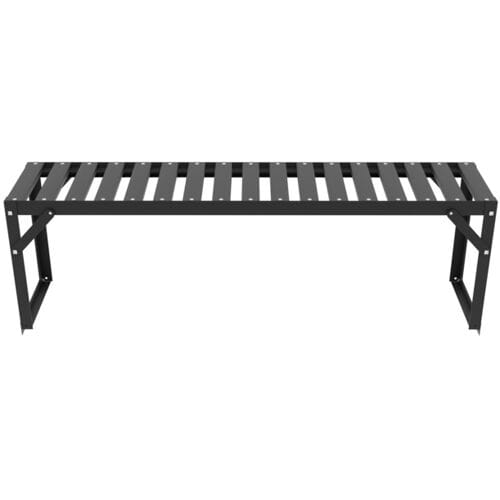VITAVIA Aluminium tafelblad, 121 x 28 x 39 cm, zwart