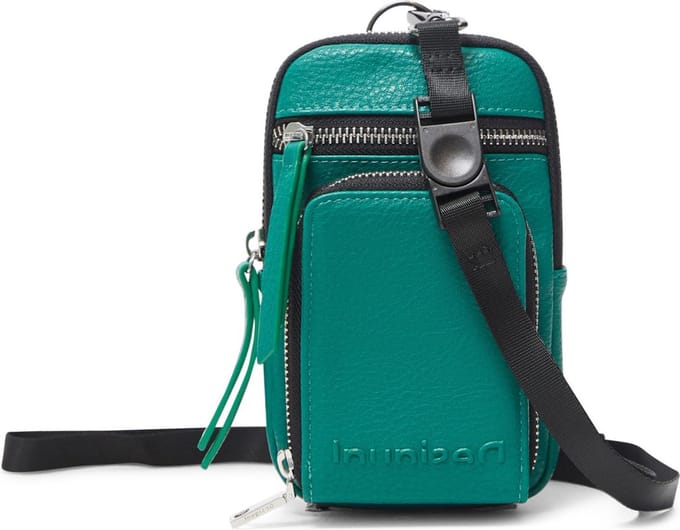 Desigual Telefoontasje Mone Embossed Half Dafne Phone Bag Verde Oscuro Groene