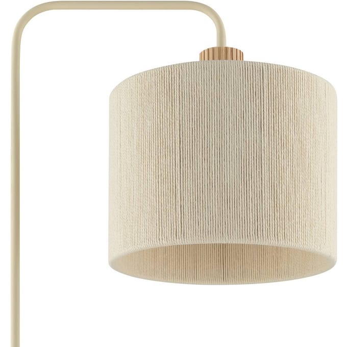 Brilliant Vloerlamp Arlo, beige, textiel/hout, hoogte 160 cm, E27