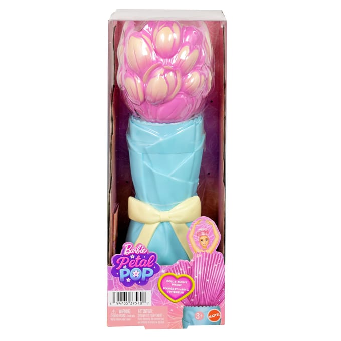 Barbie Petal Pop Geparfumeerde Modepop - Roze Tulpenjurk