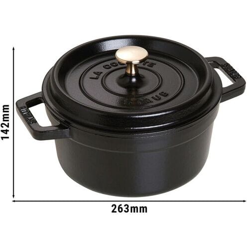 STAUB LA COCOTTE - Kookpot - Ø 200mm - Gietijzer - Zwart