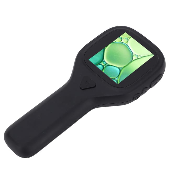Loupe portative 2 pouces Écran IPS 2MP 500X Microscope de poche avec 6 LED intégrées