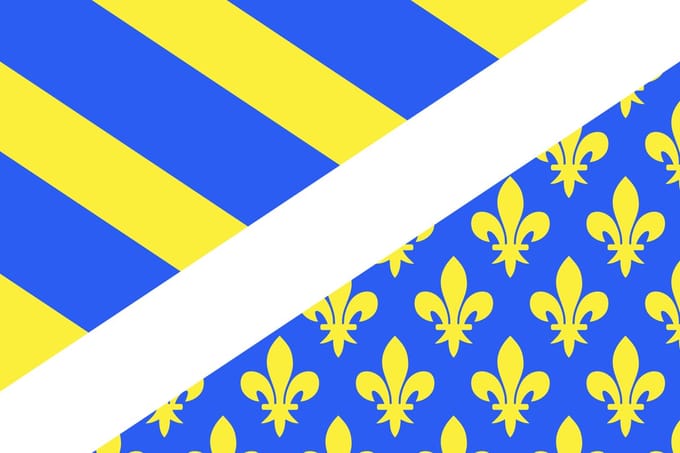 Vlag Oise 100x150cm