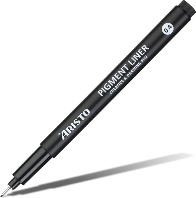Aristo pigmentliner - GeoCollege - 0.4mm lijndikte - zwart - AR-23504