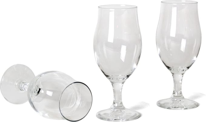 Bormioli Bierglazen - 9x - speciaalbier glazen - op voet - 260 ml